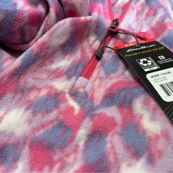 Eddie Bauer women  quarter 1/4 zip polar fleece full sleeve size XS brand new - Picture 5 of 7